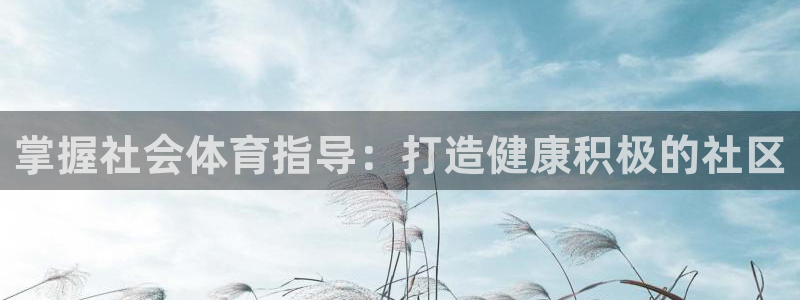 尊龙百度百科：掌握社会体育指导：打造健康积极的社区