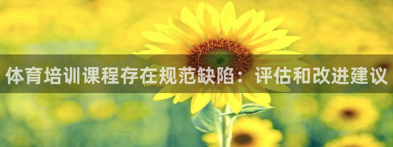 尊龙凯时正规吗：体育培训课程存在规范缺陷：评估和改进建议
