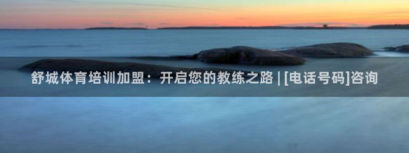 尊龙凯时不朽情缘：舒城体育培训加盟：开启您的教练之路